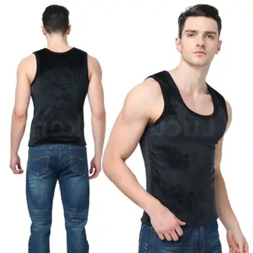 Mitiafu mafanafana o tamaloloa i le tau malulu, O'ofu manava manava e leai se lima Velvet malūlū Tank-Tops mafanafana Malolosi Mafiafia Male mitiafu laititi termica