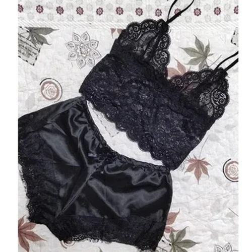 Seti Lace moe mo tama'ita'i Pu'upu'u Silika Pu'upu'u ofu moe S-3XL Fa'afa'ita'i Lierie La'ei moe