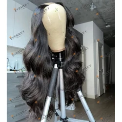 Parrucche per capelli umani vergini al 100% ondulati super lunghi da 30 pollici per le donne nere Parrucche di colore naturale senza colla 1x4 Parrucche centrali a U # 4 Parrucche marroni
