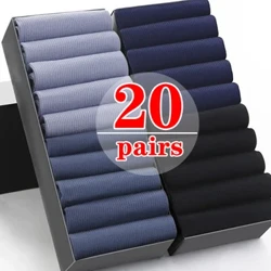40 Uds. Calcetines transpirables para hombre, calcetines frescos de seda helada a rayas ultrafinas de verano, calcetines largos antibacterianos de fibra de bambú para hombres de negocios
