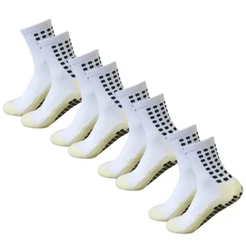 4 Đôi Tất Bóng Đá Nam Chống Trượt Không Trơn Trượt Miếng Lót Cho Bóng Đá Bóng Rổ Tất Thể Thao