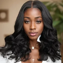Parochne Body Wave V Part Parochne Ľudské vlasy V Part Parochne pre černošky Brazílske vlasy Remy Body Wave V Part Parochne 180 % hustota 24 palcov