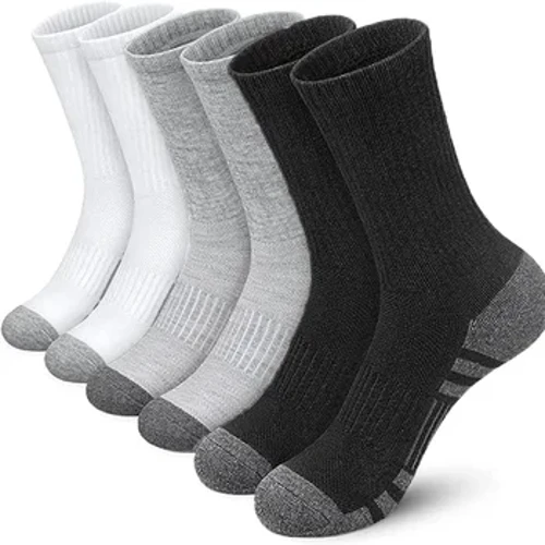 6 Paar neue, hochwertige, bequeme, weiche Outdoor-Turnsocken für Herren, große, bodennahe Fußballsocken