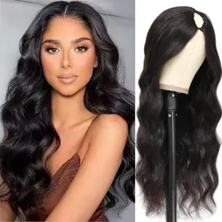 Body Wave V Part Perug Ανθρώπινα μαλλιά No Leave Out Thin Part Brazilian Glueless κυματιστή περούκα αναβάθμισης για γυναίκες U Part περούκα 12-30 ιντσών