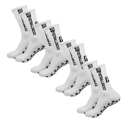 4 pares de calcetines de fútbol, ​​calcetines deportivos con agarre, calcetines antideslizantes para baloncesto, calcetines de fútbol de algodón antideslizantes de goma