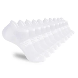 5/10 pasang kaos kaki olahraga pergelangan kaki kaos kaki kaos kaki pria dan wanita kaos kaki pendek film pendek atas tipis tipis putih