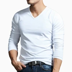 Roupa térmica masculina Muscle longa Músculo V Camisa esbelta Tamona de camiseta ativa Tampo Tampo de roupa íntima roupas básicas de roupas básicas