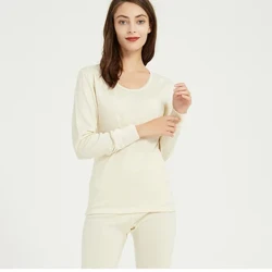 100 % Merinoull Dam termounderkläder set tjocklek 260gsm Dam långkalsonger varmare på vintern