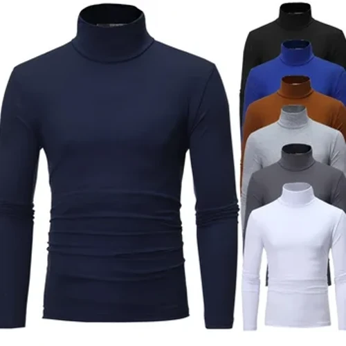 Termounderkläder Toppar Herr Vinterkläder Termoskjorta Höst Herr Vintertights Höghalsad Tunn Slim Fit Långärmad T-shirt