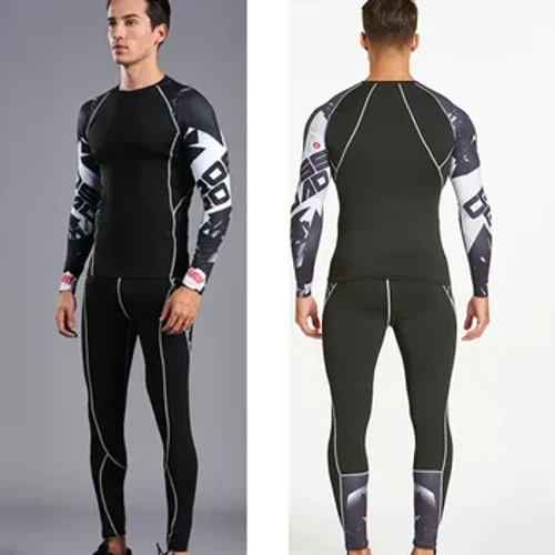 Barneko arropa termikoa Gizonezkoen Neguko barruko arropa termikoen multzoak Long Johns Gizonezkoen multzoak Konpresio kirol jantzia Lehortze azkarra 2024 Berria