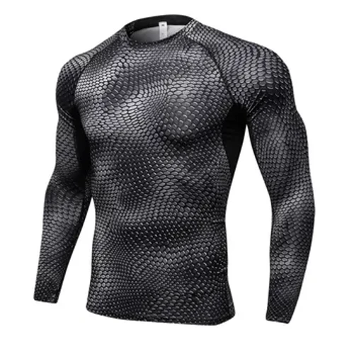 Termounderkläder Herr 3D Print Thermo T-shirt Camisa Termica Sportskjorta Snabbtorka underkläder Herr Pyjamas Blusar Calzoncillos