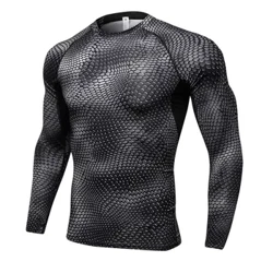 Termounderkläder Herr 3D Print Thermo T-shirt Camisa Termica Sportskjorta Snabbtorka underkläder Herr Pyjamas Blusar Calzoncillos