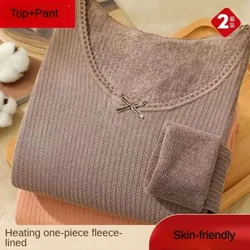Gợi Cảm 2 Chiếc Quần Lót Sinh Nhiệt Nữ Phù Hợp Với Áo Dài Tay Ấm Quần Cao Cấp Ren Co Giãn Giảm Béo Tập Toàn Thân Thoáng Khí Nhiệt phù Hợp Với
