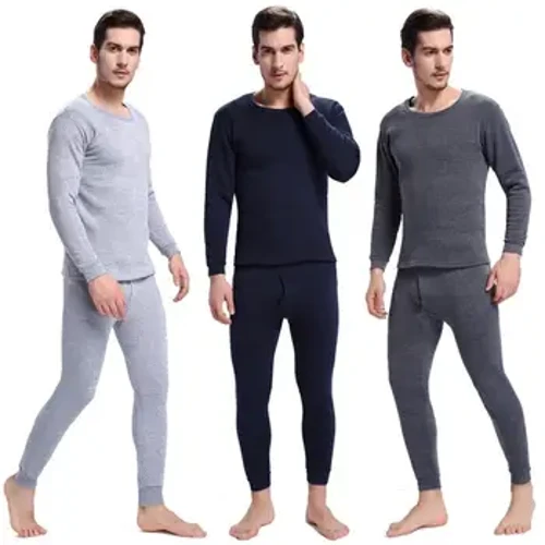 Isolerade klädesplagg Värmebevarande Vinter Essentials Baslager Long Johns Fleecefodrade termounderkläder för män