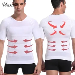 Nam Tập Toàn Thân Giảm Béo Nén Áo Sơ Mi Gynecomastia Quần Lót Không Đường May Eo Huấn Luyện Cơ Bụng Giảm Cân Định