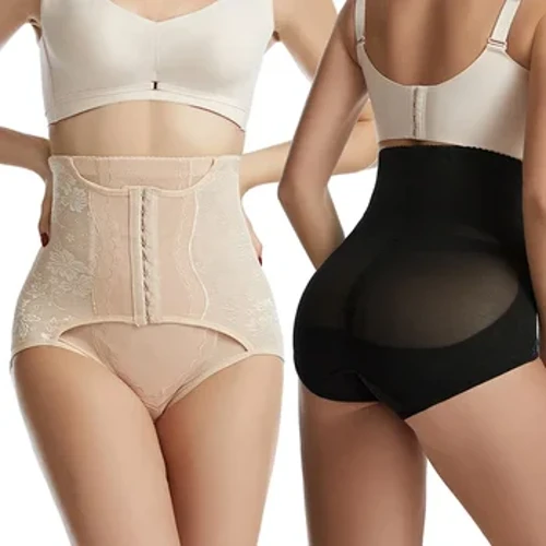 Chiloți pentru controlul burticii pentru femei, îmbrăcăminte modelată pentru ridicarea fundului, antrenor scurt cu talie înaltă, corset pentru slăbire, lenjerie de corp postpartum.