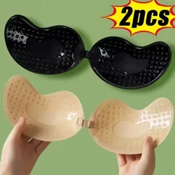 INVISÍVEL ALTE ALTE ALTENTE A BRA ALTE ALTE PUNTRO PUSH UP BRAS MULHERES LINGERIE EMPRESSÃO COMPLETAS DE SILICONE