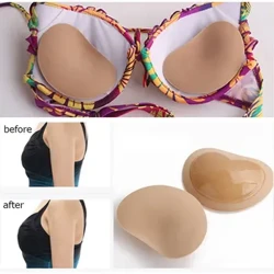 I-Sexy Bikini Push Up Padded Swimsuit I-Bikini Bust Thicker Breathable Sponge Bra Pad Invisible Padding Padding Silicone Swimwear 2023
