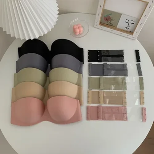 Kadınlar seksi askısız sütyen push up yastıklı sütyen dişi iç çamaşırı kesintisiz görünmez bralette kayışsız bayan iç çamaşırı sütyen