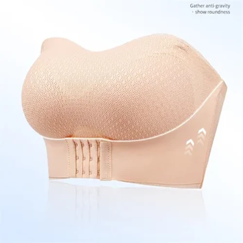 Szexi Push Up melltartó, elülső záródású, pánt nélküli alsónemű nőknek, nagy méretű, láthatatlan melltartó, vezeték nélküli, légáteresztő női fehérnemű