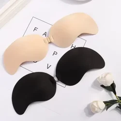 Neredzams Push Up krūšturis, aizmugures krūšturis bez lencītēm, bezšuvju priekšpuse, aizverams apakšveļa, pašlīmējoša bralette sieviešu lipīga apakšveļa
