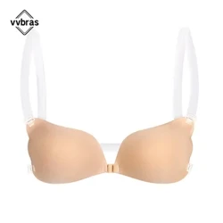 Núm Vú Bao Vô Hình Push Up Áo Ngực Silicon Cho Đám Cưới Dính Chắc Có Thể Tái Sử Dụng Với Dây Trong Suốt Hở Lưng Bikini Quần Lót