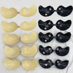Mango ikusezina Silikonazko bustoa berrerabilgarria Nippleen estalkia Pasties Eranskailuak Bularreko auto-itsasgarrizko Bra Altxatzeko zinta Push Up Strapless Bras
