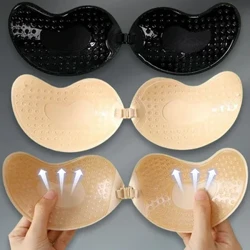 Sutiã invisível sem alças adesivo, sutiã push up sem alças lingerie sem costura silicone capa de mamilo bralette roupa íntima