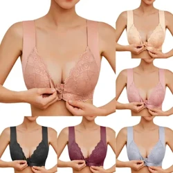 Pambabaeng Bra Pambabaeng Walang Bakal na Singsing French Women sa Harap Malapit na Bra T Likod Walang Seamless Unlined Bra Para sa Malaking Bust