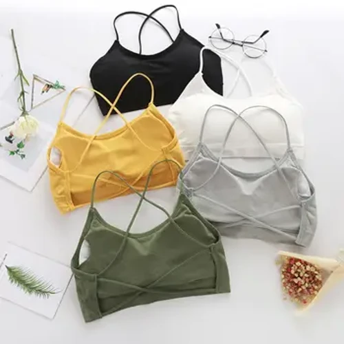 Áo Top Nữ Dây Đeo Chéo Áo Ngực Thể Thao Mỏng Push Up Áo Ngực Thể Thao Tập Yoga Crop Top Áo Thể Dục Ống Top Thoáng Khí Làm Đẹp lưng Áo Lót