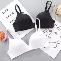 Merched Bra Sexy Heb Wire Gwthio i Fyny Dillad Isaf Merched Myfyrwyr Anadlu Tenau 10 Lliw Bras Bra Benyw Anadl Wedi'i Gasglu