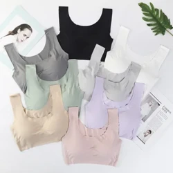 Arddull Japaneaidd Di-dor Dim Modrwy Dur Sidan Iâ Wedi'i Gasglu Maint Mawr Fest Rhedeg Ioga Chwaraeon Dillad Isaf Merched Bra Lingerie