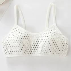 2023 Myfyrwraig Benywaidd Datblygiadol Bra Sling Merch Cysur Dim Modrwy Ddur Cotwm Anadladwy Bra Glasoed yn eu Harddegau Hyfforddiant Bra 8 i 16 Y