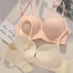 Phụ Nữ Tập Hợp Liền Mạch Quần Lót Chắc Chắn Nhỏ Ngực Không Dây Push Up Bra Một Mảnh Dày Thoải Mái Chống Chảy Xệ Vô Hình