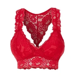 2023 Ny Plus Size Spets Dekorera Kvinnor Aktiv BH Mode Högkvalitativ väst Crop Wire Gratis BH Underkläder Sexiga underkläder S-3xl#3
