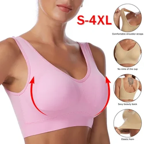 Phụ Nữ Áo Ngực Sexy Plus Kích Thước Liền Mạch Thoáng Khí Áo Dây Giá Rẻ Áo Bralette Quần Lót Thoải Mái Năng Động Đệm Áo Crop Top
