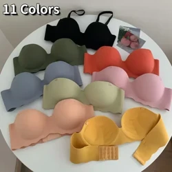 Kvinnor Justerbar BH i ett stycke Solid Ingen stålring Underkläder Andas Honeycomb Vent Intimates Liten bröst samlad Aktiv BH