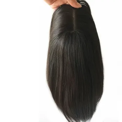 Voll Enn Europäesch Virgin Straight Mënsch Hoer 8x8 jiddesch Topper Seid Top Keen Spëtze Toupée Mënsch Hoer Fir Fraen Natural Black
