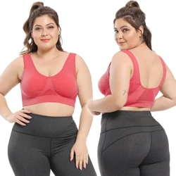 Plus Kích Thước Quần Lót Áo Ngực Không Đường May Áo Lót Ngực Cho Wonen Push Up Bra Bralette Dây Giá Rẻ Thiết Kế Lưới Thoáng Khí Thoải Mái Áo Ngực Thể Thao