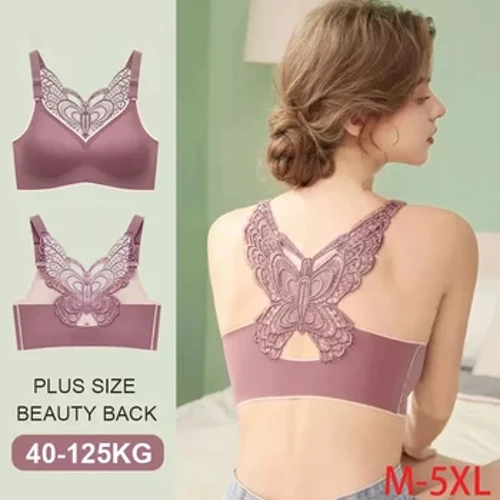Nedrčki za ženske Spodnje perilo 4XL 5XL Push up nedrček Latex Seamless Modrček Brez žice BH Lingere Beautiful Back Bralette Active Modrček