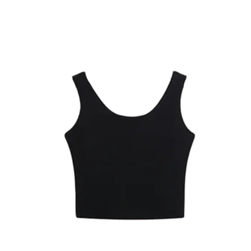 Partihandel Dam Enfärgad Suspender Camisole Linne för Women's Short Yoga Sports Crop Top Ärmlös Sexig Slim Fit Toppar