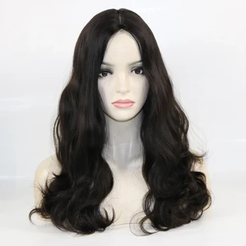Wig Kosher Gruaige Daonna Uigí Giúdach le Bonn Síoda ​​Uigí Gruaige Daonna Maighdean Bhog na hEorpa Barr an tSíoda ​​is Fearr Gan aon cheann Lace Wigs