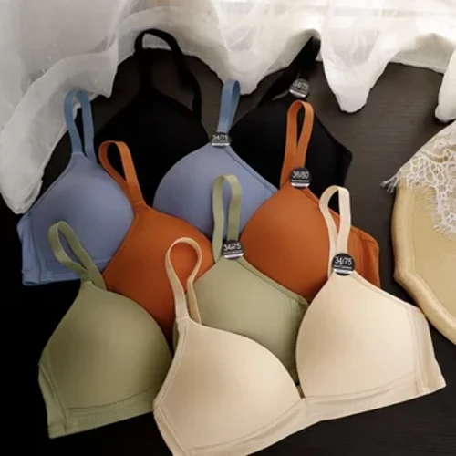 Sömlösa behåar Kvinnor Underkläder Sexiga Underkläder Mode Bysthållare Topp Godisfärg Justerbar BH Kvinnlig Push Up Bralette