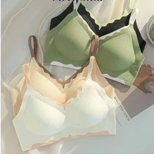 Fo-éadaí Gan uaim Corn Seasta Nua Do Mhná Gan Rims, Compordach Brúigh-suas Breathable, Spóirt Éadrom Ar ais Bra