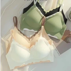 Celana Dalam Seamless Cup Tetep Anyar Kanggo Wanita Tanpa Rims, Nyaman Push-up Breathable, Bra Olahraga Ringan