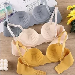 Seksi nedrčki Push Up Brezšivno spodnje perilo Žensko enobarvno brezžično spodnje perilo Feamle Enodelni modrček s preklopnimi naramnicami