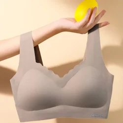 Méid Plus Fo-éadaí Tanaí Cíocha Móra Beaga Cúl Pléascach LaTeX Gan uaim Gan sreang Bra Frith-sagging Spóirt