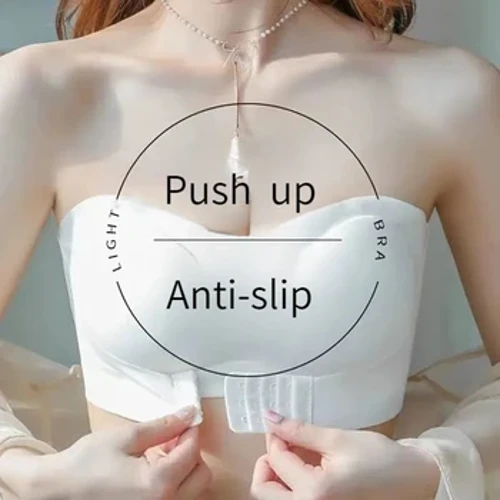 Sommar axelbandslösa BH Underkläder Sömlöst Push Up Bystskydd Framtyp Sexiga Underkläder Dam Kropp Lenceria Para Damas Mujer