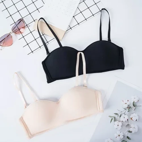 Merched Bralet Anweledig Strapless 1/2 Cwpan Dillad Isaf Merched Merched Parti Di-dor Priodas Bras Sexy Lingerie Newydd
