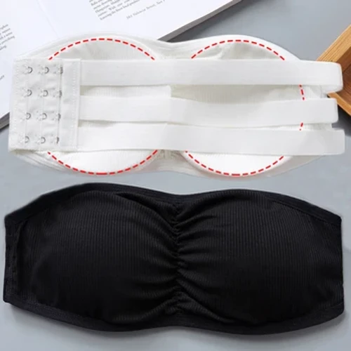 Seksi Dikişsiz Straplez Sütyen Tek parça Sarılmış Tüp Üst Kadınlar için Çıkarılabilir Pedler Sütyen Yumuşak Andeau Seksi Iç Çamaşırı Tüp Tops